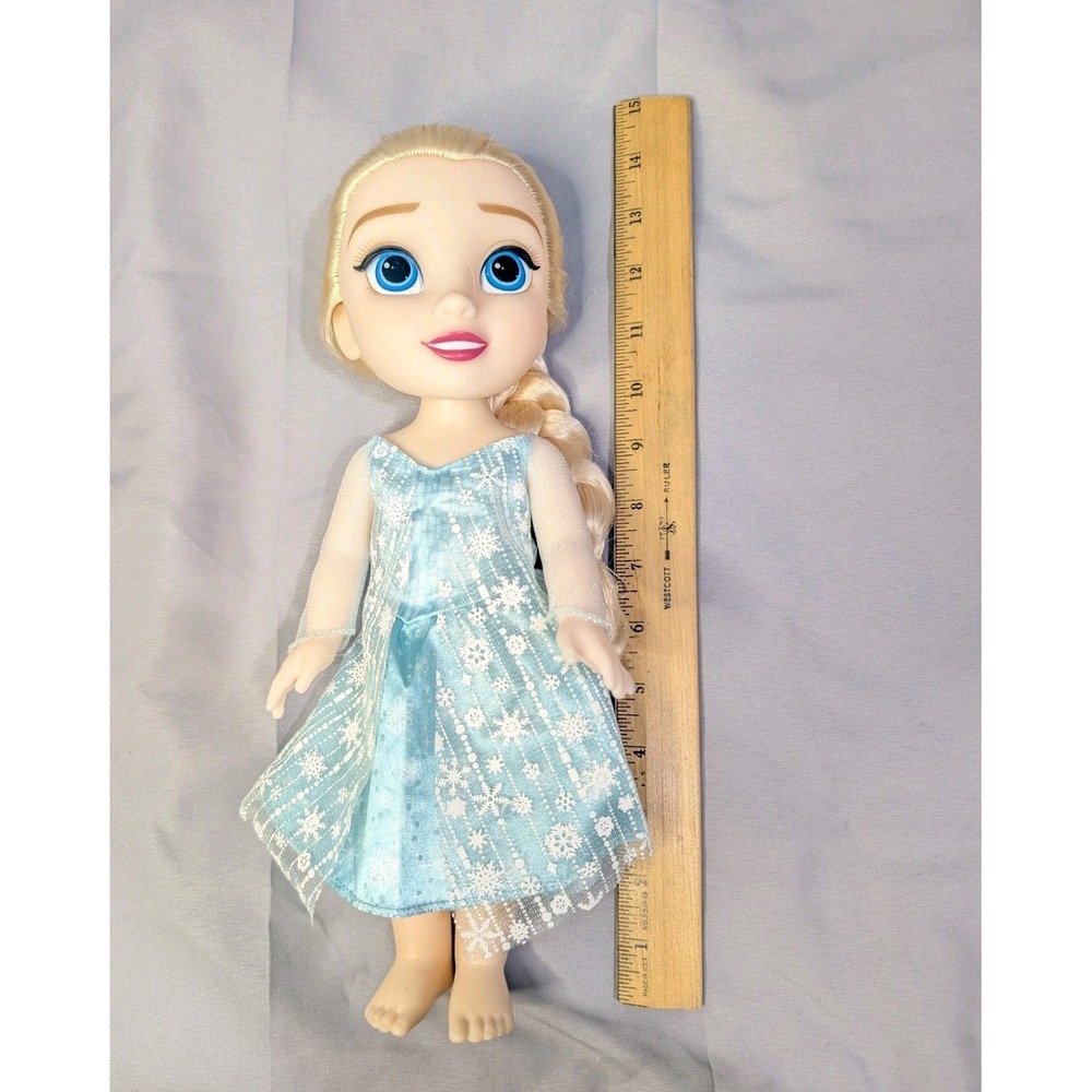 Disney Frozen Jakks 14'' Elsa Green Outfit & Long Braided Hair Doll - Picture 6 of 8